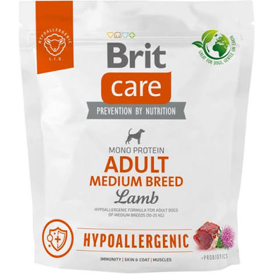 Brit Care Dog Hypoallergenic Adulto Medium Breed Lamb 1 kg
