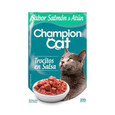 Champion Cat Sobre Sabor Salmon Y Atun 100 g