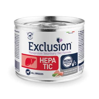 Exclusion Lata Vet Dog Hepatic 200 g