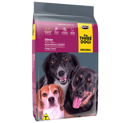 Three Dog Senior +7 Raza Mediana 3 kg