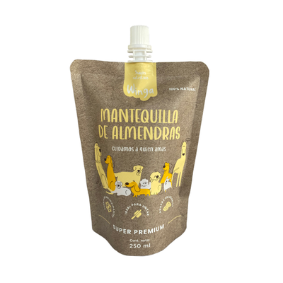 Winga Snack Dog Mantequilla Almendras 250 ml