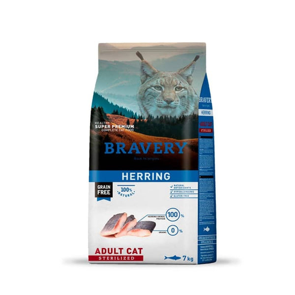 Alimento Seco Bravery Cat Adulto Sterilized Herring 2 kg