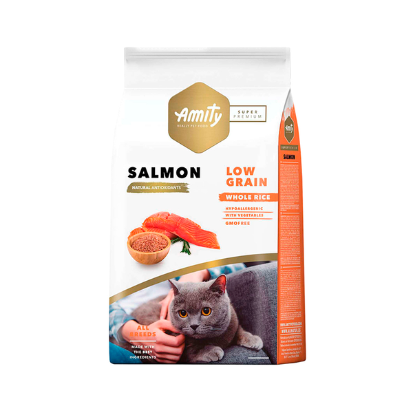 Alimento Seco Amity Cat Adulto Salmon 7 kg
