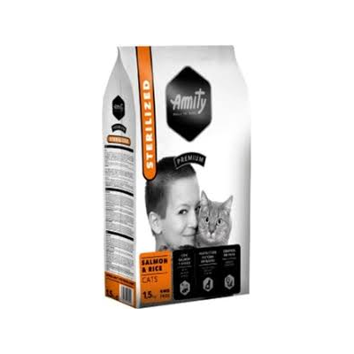 Amity Cat Premium Adulto Sterilized Salmon & Rice 1.5 kg