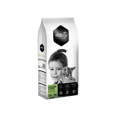Amity Cat Premium Chikcen & Rice Kitten 1.5 kg