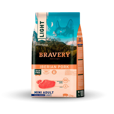 Bravery Mini Adulto Iberian Pork Light 2 kg