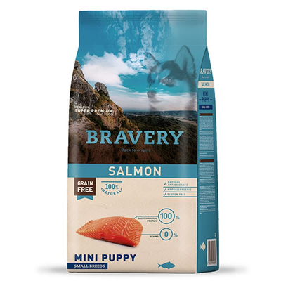 Bravery Mini Puppy Salmon 7 kg