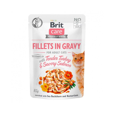 Brit Care Cat Adulto Fillets Pavo 85 g