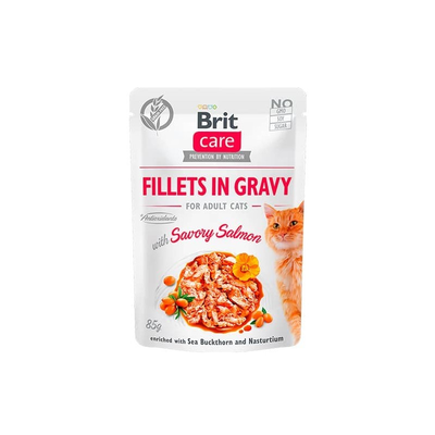 Brit Care Cat Fillets Adulto Salmon 85 g