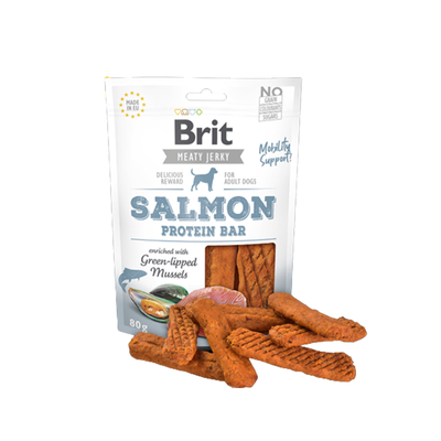 Brit Care Meaty Jerky Salmon Protein Bar 80 g