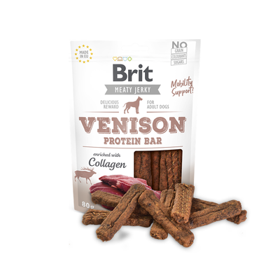 Brit Care Meaty Jerky Venison Protein Bar 80 g