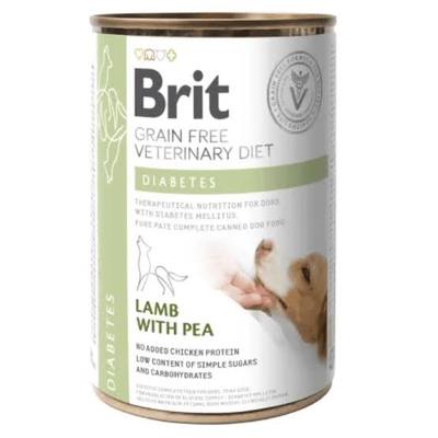Brit Veterinary Dog Diet Diabetes Húmedo 400 g