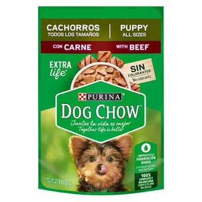 Dog Chow Sobre Cachorro Carne 100 g