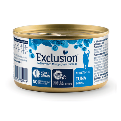 Exclusion Lata Mediterraneo Cat Adulto Atun 85 g