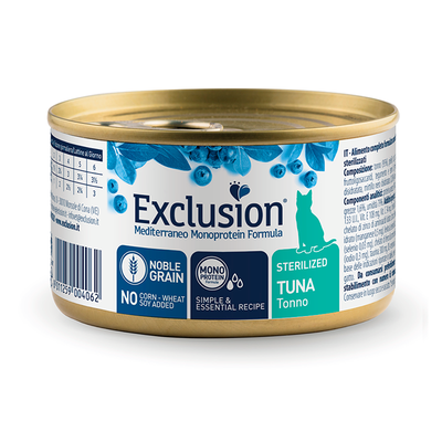Exclusion Lata Mediterraneo Cat Sterilized Atun 85 g
