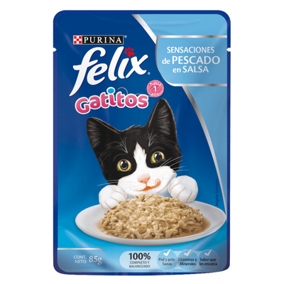 Felix Sobre Gatito-Pescado 85 g