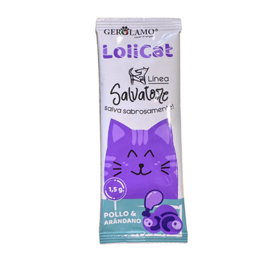 Lolicat Paleta Sabor Pollo & Arandanos 1.5 g