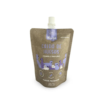Winga Snack Dog Caldo De Huesos 250 g